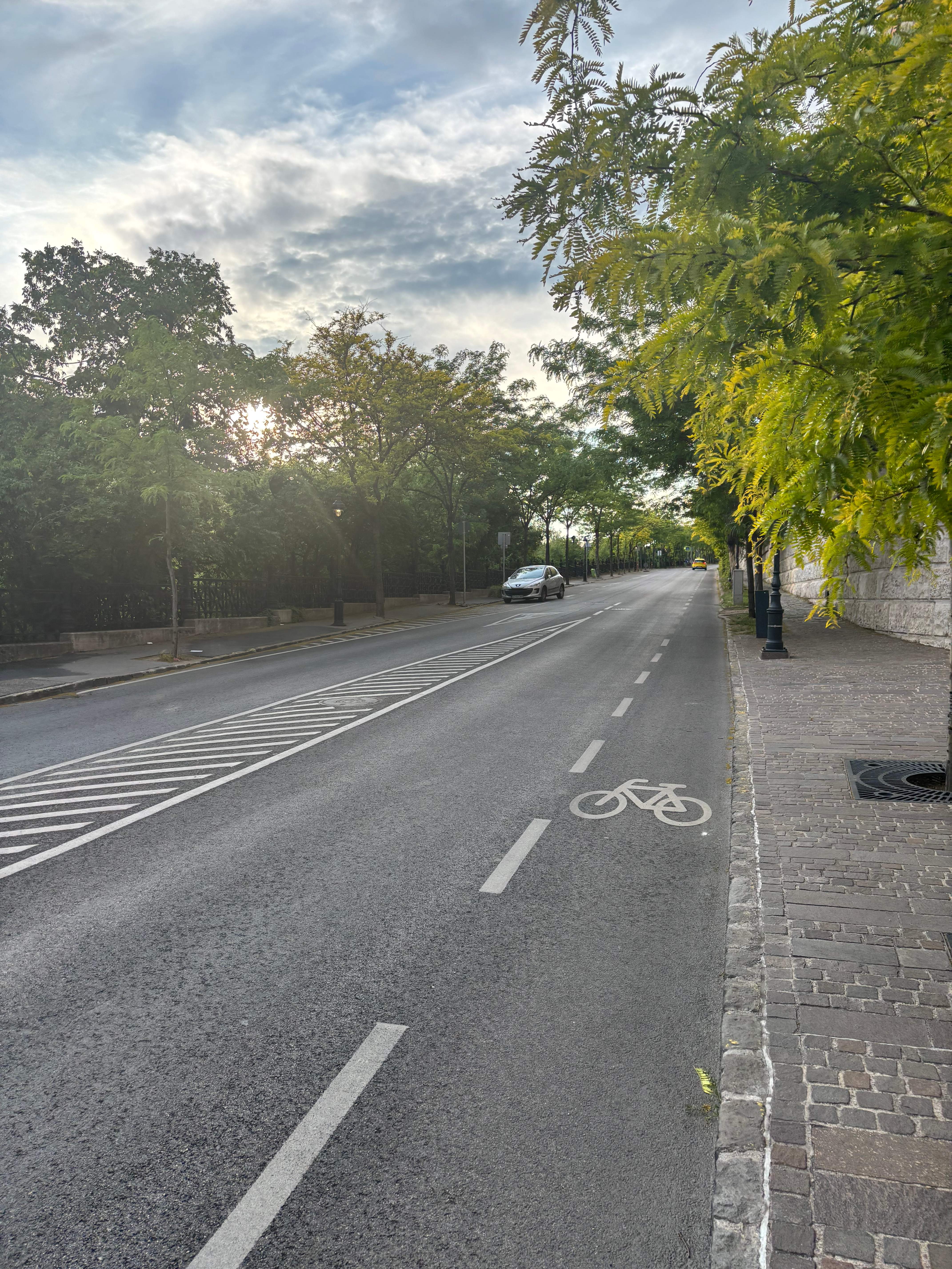 Budapest bicycle lane infrastructure